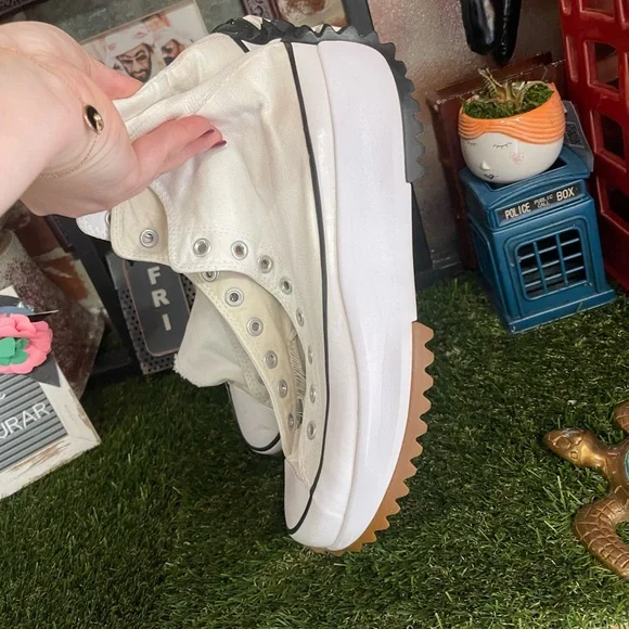 Converse Run Star Hike Hi Women Shoes Sneakers high tops White 100% Authentic - Picture 11 of 12